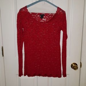 Long sleeves lace top